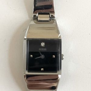 Silver link Guess ladies watch
